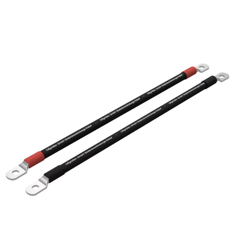 Markenware 2x2m Batteriekabel 50mm² beidseitig M8 Ringösen