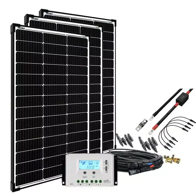 Top-Preis 300W Solaranlage 12V o. 24V basicPremium-L Solar-Garten-Set