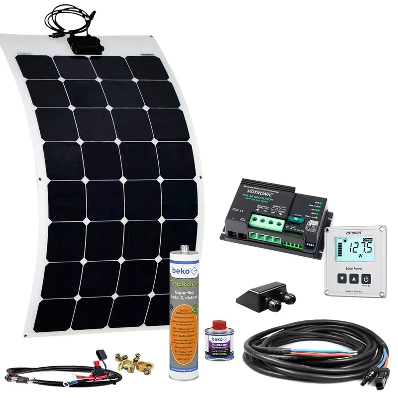 Schneller Versand 120W Wohnmobil Solaranlage SPR-F 12V EBL flexibel mit Display