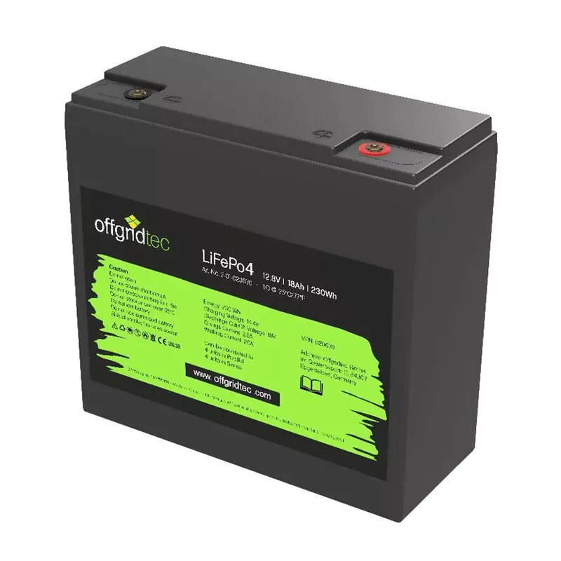 LiFePO4 Akku 12V 18Ah - Lithium Eisenphosphat Batterie 224Wh mit BMS Top-Angebot