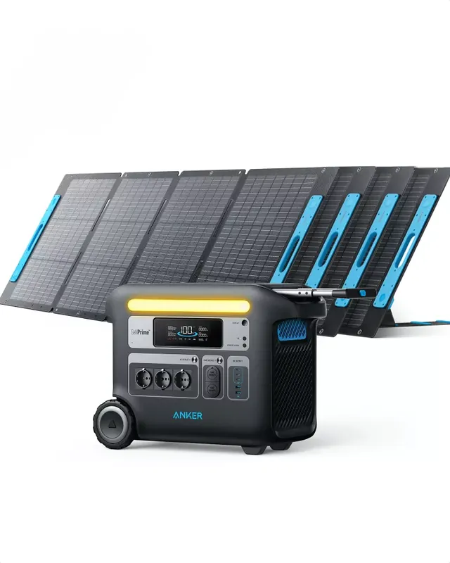 Abverkauf 800W Solar-Set Anker F2000 Powerstation mit 4x 200W Solarpanel