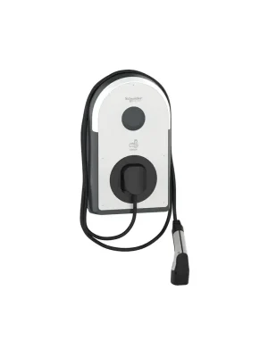 Billig Schneider Pro AC Wallbox, 22kW, T2 Kabel, MID 6 mA, IP55, IK10, NFC/RFID Reader, EVB3S22NC0M