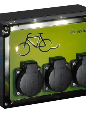 Angebot Spelsberg E-Bike Ladestation, schwarz, Schutzart IP44, Schlagfestigkeit IK08, Schutzklasse II, Bemessungsisolationsspannung 400V AC, halogenfrei, 20013401