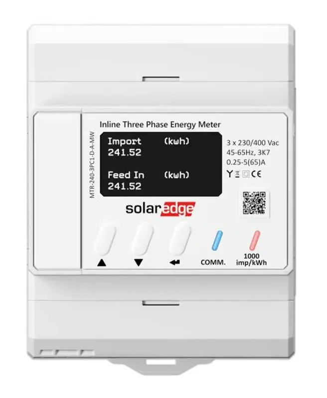 SolarEdge Inline-Energiezähler mit Energy Net, 1ph/3ph 230/400V, 65A, MTR-240-3PC1-D-A-MW Knallerangebot