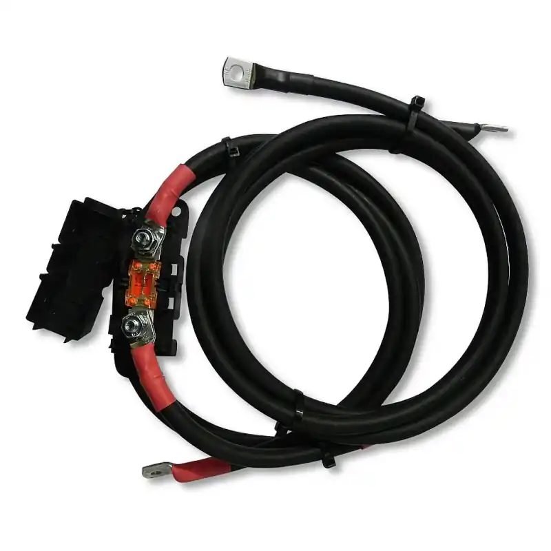 Markenprodukt Batteriekabelsatz für Wechselrichter- 2 x 2 m (schwarz) 1 x 35 qmm