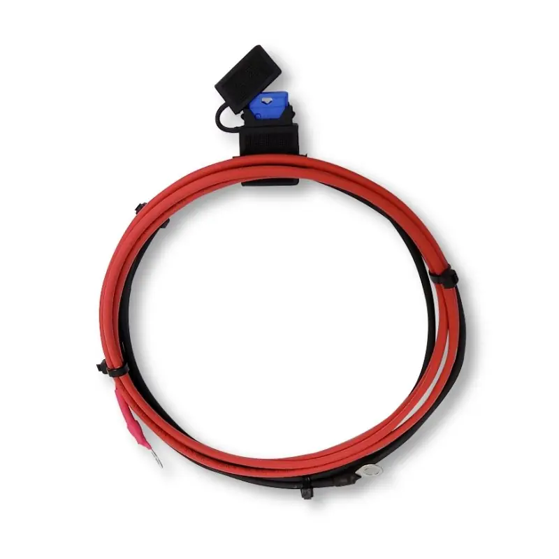 Neuheit Batteriekabelsatz für Solarladeregler, etc. - 2 x 2 m (rot, schwarz) 1 x 2,5 qmm - 12V / 15A