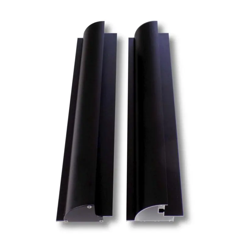 Abverkauf LiMoPower® Solarspoiler-Set aus Aluminium -Schwarz - Länge: 690 mm