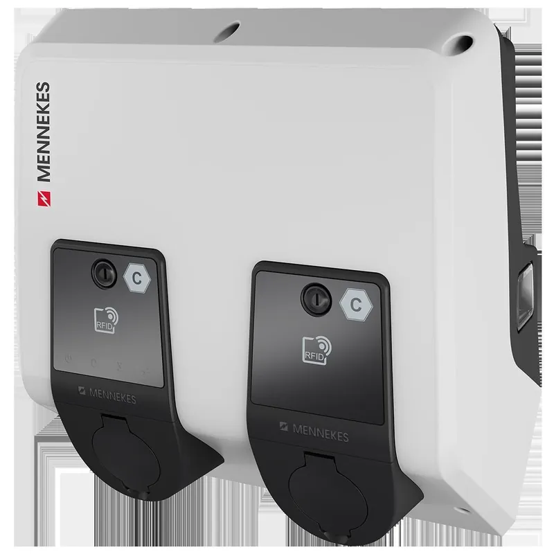 Mennekes E-Mobil. Twincharge Doppelwallbox AMTProfTCXPnC22atiTw Wochenendangebot